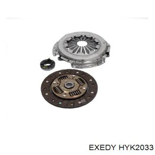 Kit de embraiagem (3 peças) HYK2033 Exedy