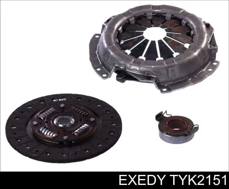 Kit de embraiagem (3 peças) Exedy TYK2151 preço, a partir de 108,00 USD