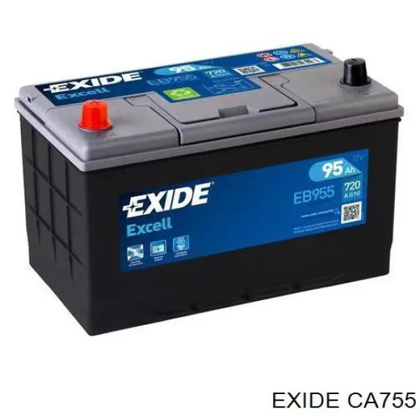 Bateria recarregável (PILHA) Exide CA755 preço, a partir de 224,80 USD