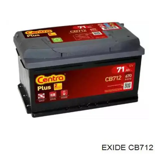 Bateria recarregável (PILHA) Exide CB712 preço, a partir de 139,68 USD