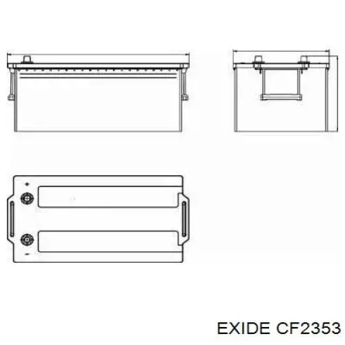 Bateria recarregável (PILHA) Exide CF2353 preço, a partir de 449,82 USD