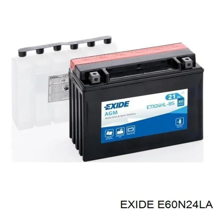 Compre E60N24LA Exide Bateria recarregável (PILHA)