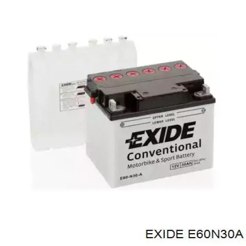 E60N30A Exide Bateria recarregável (PILHA)