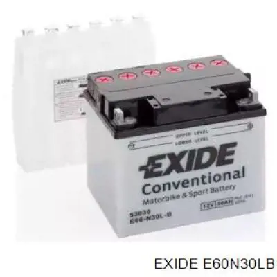 Compre E60N30LB Exide Bateria recarregável (PILHA)