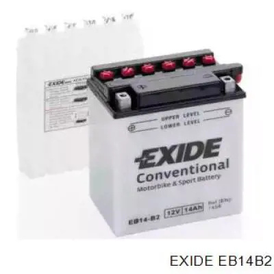 EB14B2 Exide Bateria recarregável (PILHA)