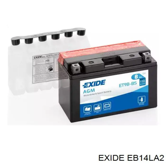 Bateria recarregável (PILHA) Exide EB14LA2 preço, a partir de 55,84 USD