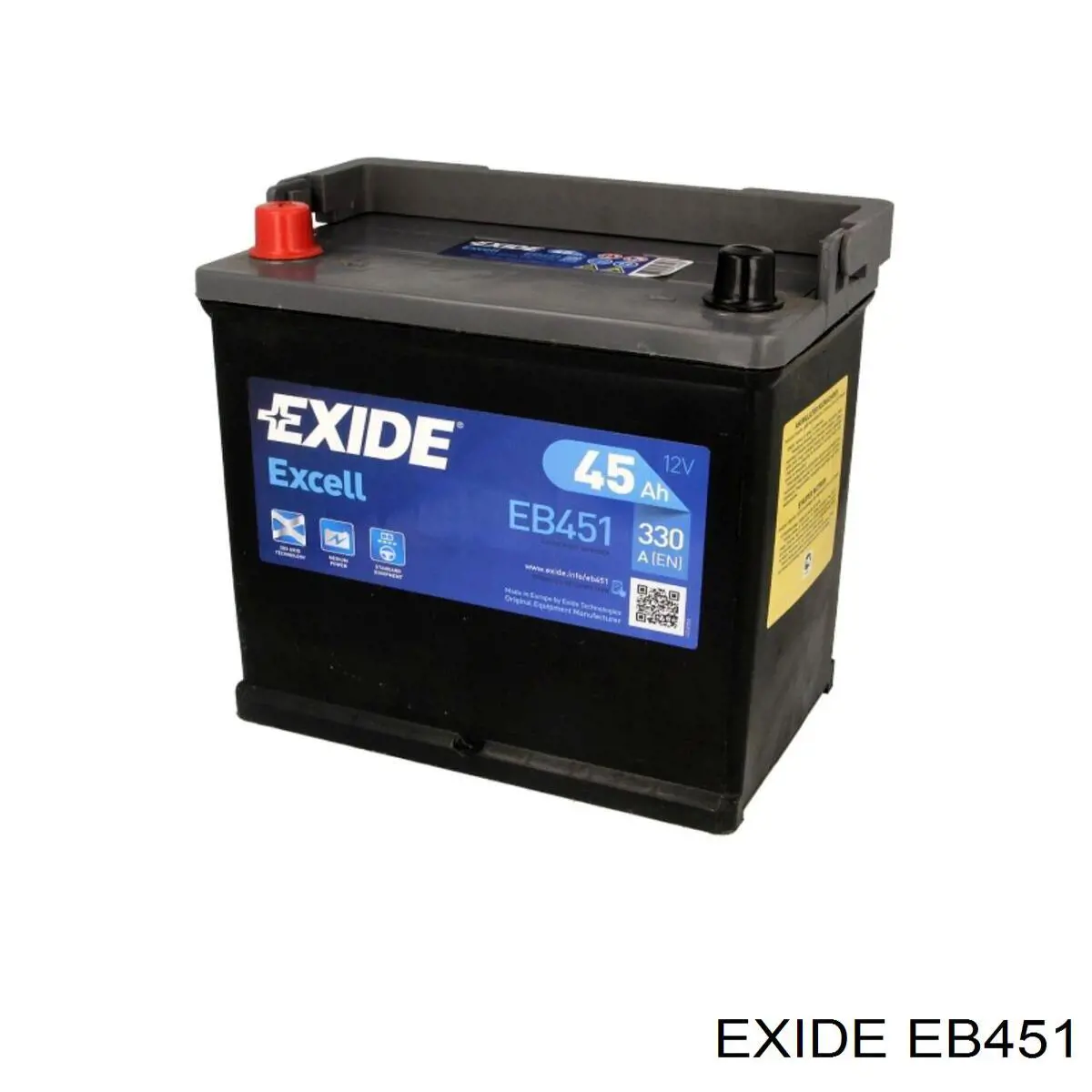 Bateria recarregável (PILHA) Exide EB451 preço, a partir de 121,56 USD