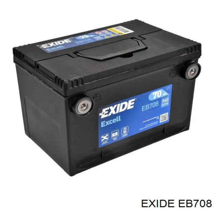 EB708 Exide Bateria recarregável (PILHA)