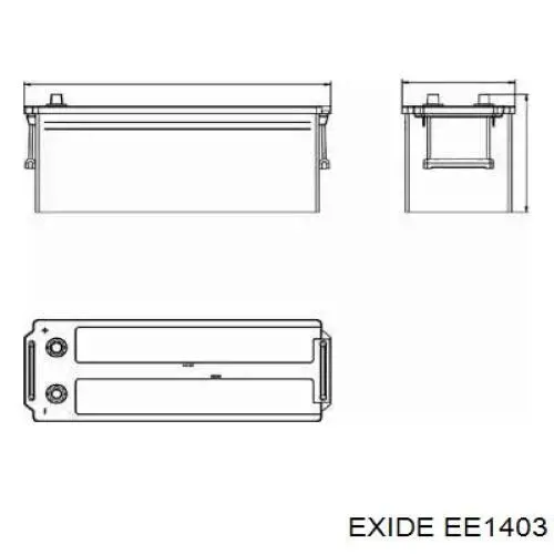 Compre EE1403 Exide Bateria recarregável (PILHA)