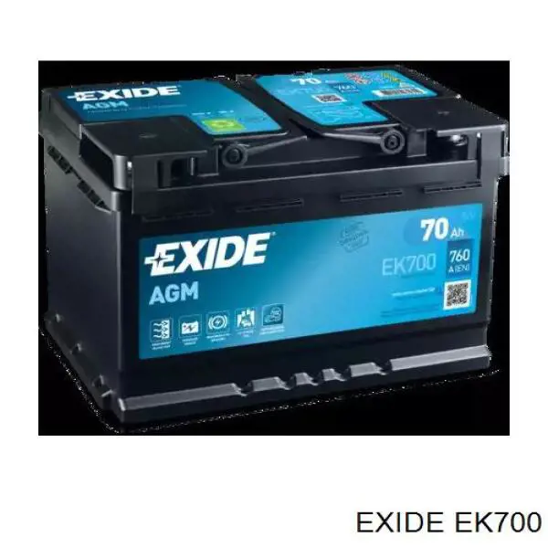 Compre EK700 Exide Bateria recarregável (PILHA)