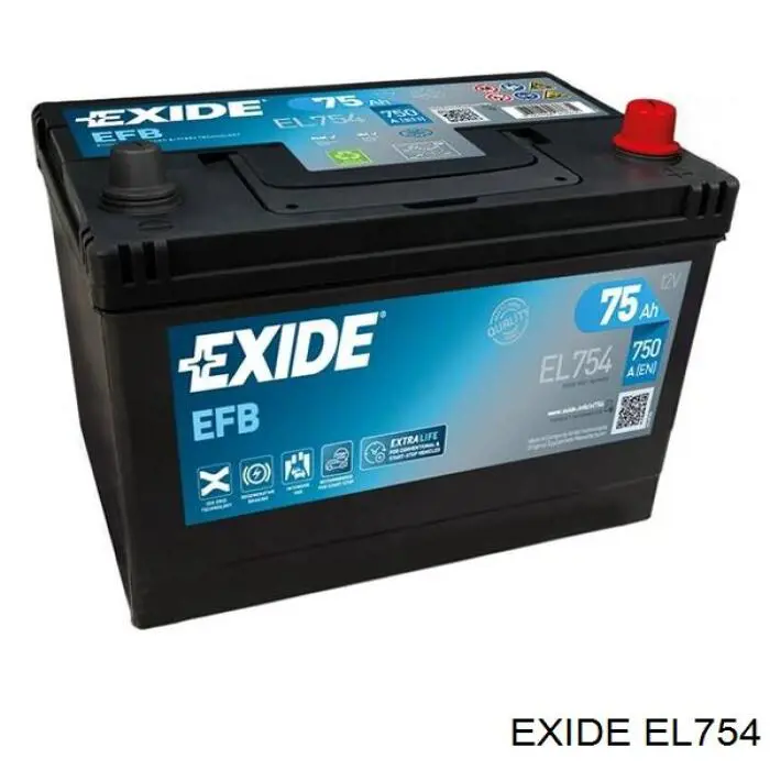 EL754 Exide Bateria recarregável (PILHA)