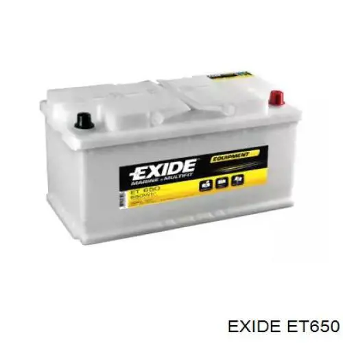 Bateria recarregável (PILHA) Exide ET650 preço, a partir de 301,35 USD