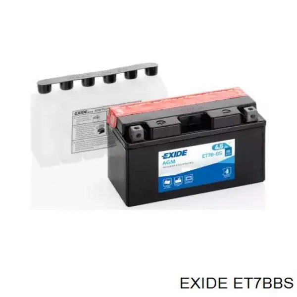 ET7BBS Exide Bateria recarregável (PILHA)