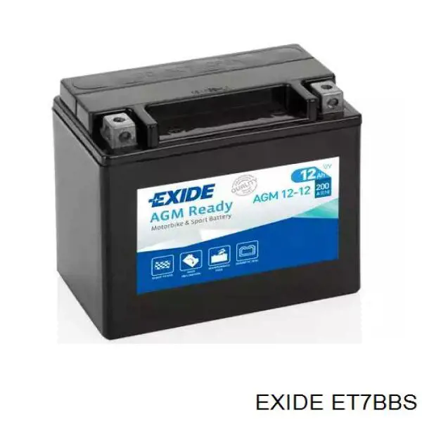Bateria recarregável (PILHA) Exide ET7BBS preço, a partir de 34,19 USD