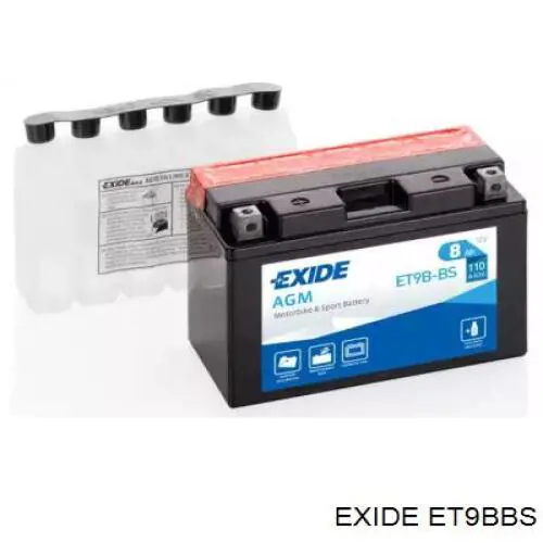 Bateria recarregável (PILHA) Exide YT9BBS preço, a partir de 38,61 USD