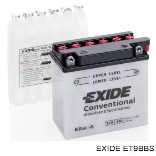 Compre YT9BBS Exide Bateria recarregável (PILHA)
