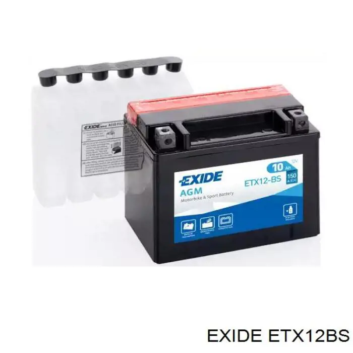 ETX12BS Exide Bateria recarregável (PILHA)
