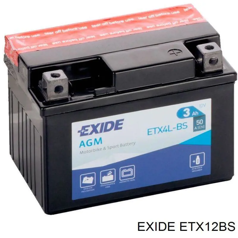 Bateria recarregável (PILHA) Exide ETX12BS preço, a partir de 41,59 USD