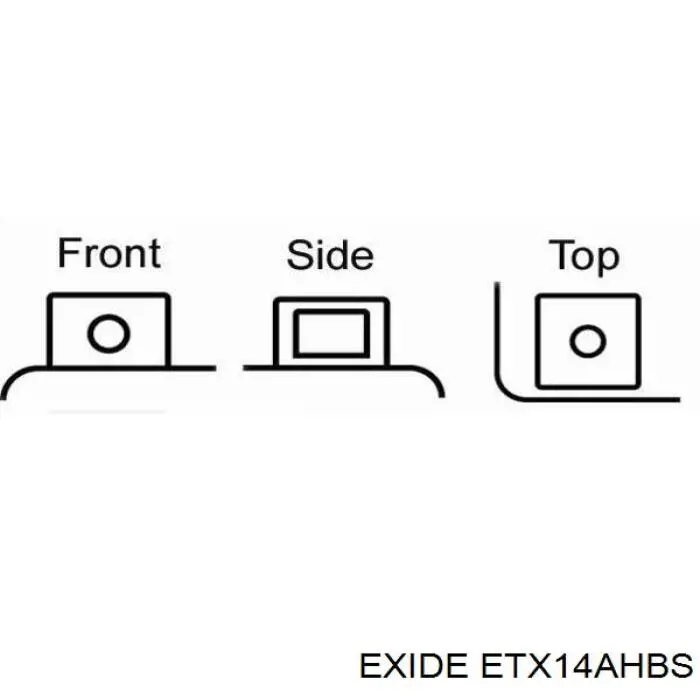 Bateria recarregável (PILHA) Exide YTX14AHBS preço, a partir de 60,59 USD