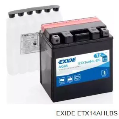 ETX14AHLBS Exide Bateria recarregável (PILHA)