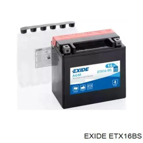 ETX16BS Exide Bateria recarregável (PILHA)