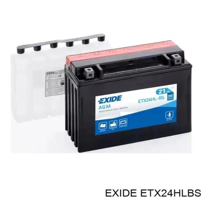 YTX24HLBS Exide Bateria recarregável (PILHA)