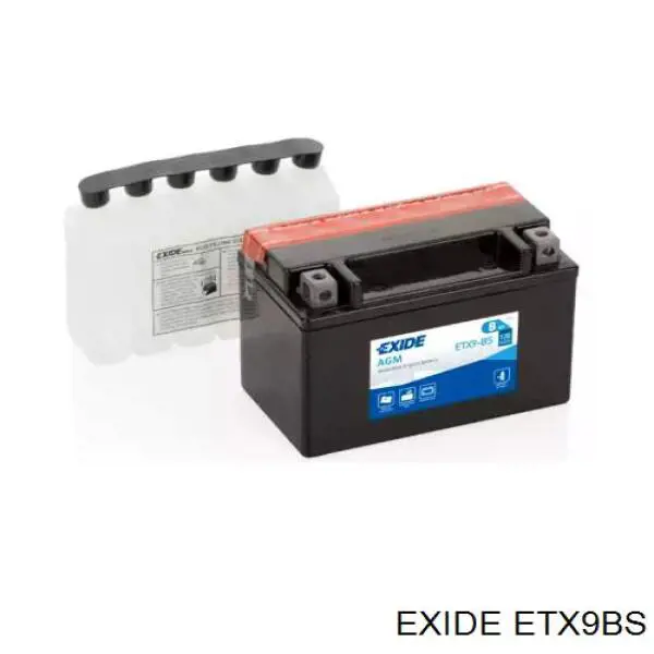 Compre ETX9BS Exide Bateria recarregável (PILHA)