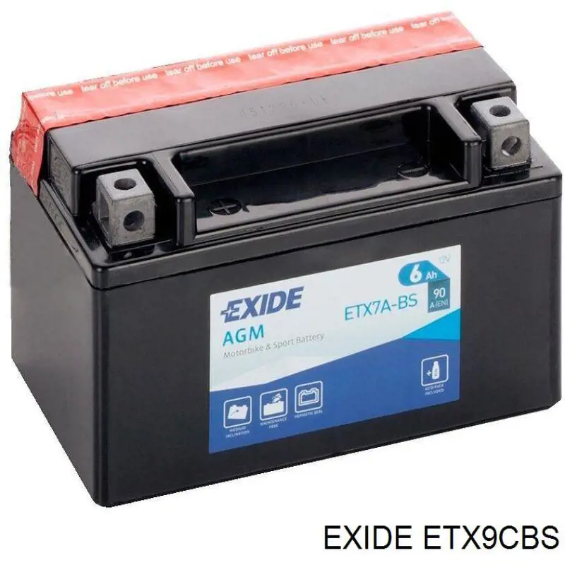 Bateria recarregável (PILHA) Exide ETX9CBS preço, a partir de 41,66 USD