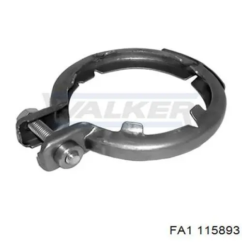 5Q0253725B VAG Braçadeira de silenciador dianteira