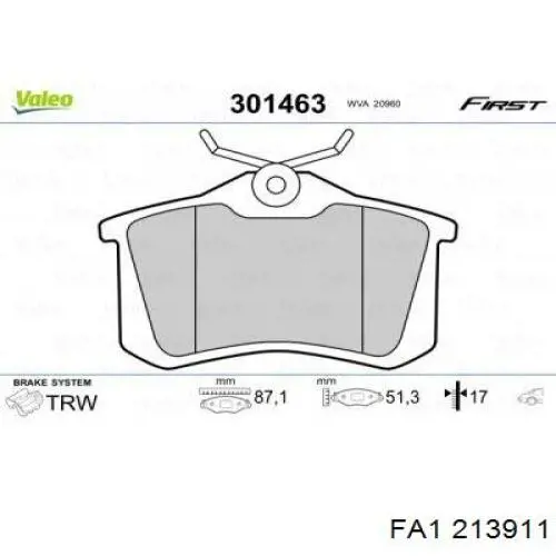 Compre 213911 FA1 Braçadeira do silenciador traseira