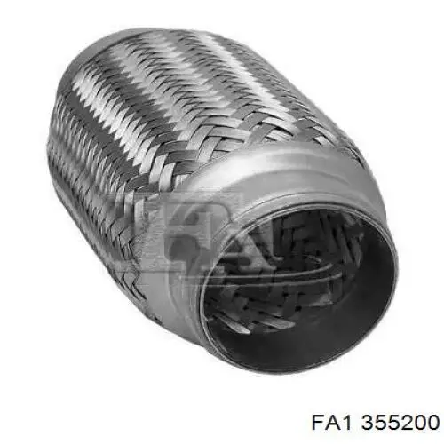 355200 FA1 Ondulação do silenciador