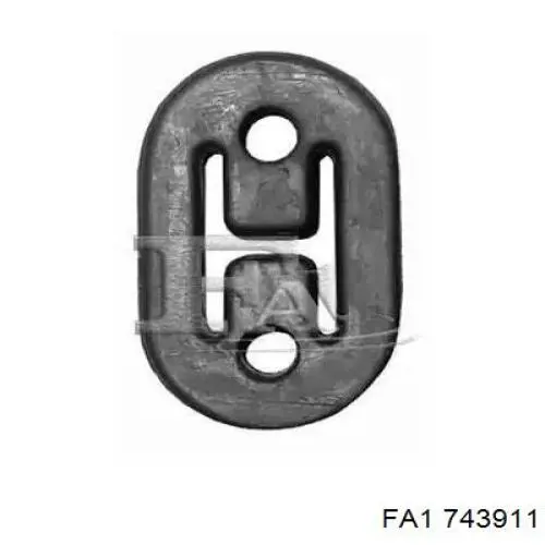 Coxim de fixação do silenciador FA1 743911 preço, a partir de 1,78 USD