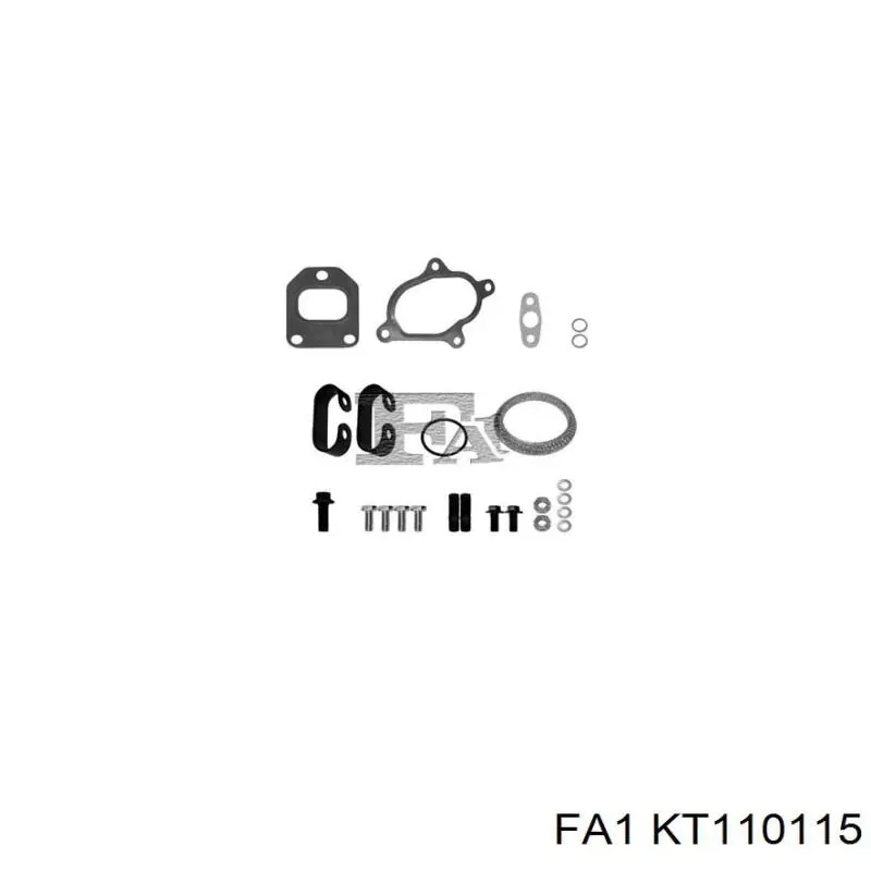 KT110115 FA1 Vedante de turbina, kit de montagem