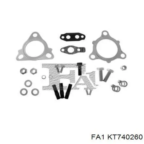 KT740260 FA1 Vedante de turbina, kit de montagem