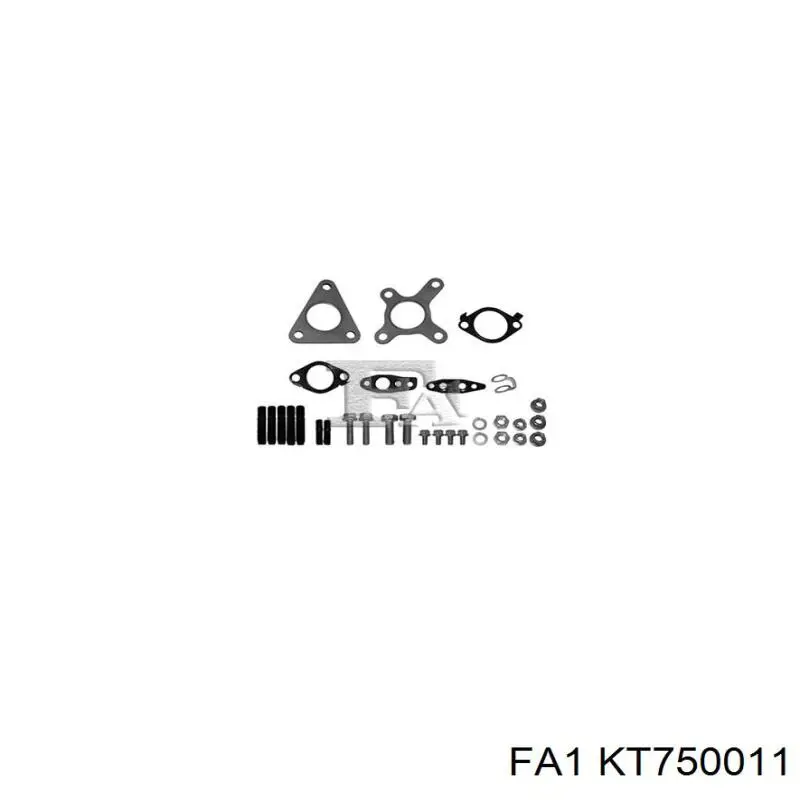 KT750011 FA1 Vedante de turbina, kit de montagem