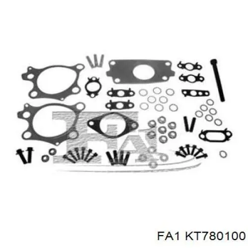 KT780100 FA1 Vedante de turbina, kit de montagem