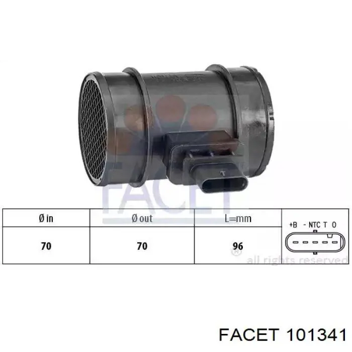 Sensor de fluxo (consumo) de ar, medidor de consumo M.A.F. - (Mass Airflow) Peugeot/Citroen 93188724 preço, a partir de 53,20 USD
