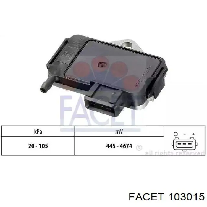 Compre 0261230004 Bosch Sensor de pressão no coletor de admissão, MAP