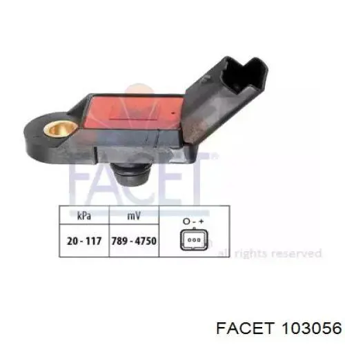 Sensor de pressão no coletor de admissão, MAP 96725 NGK