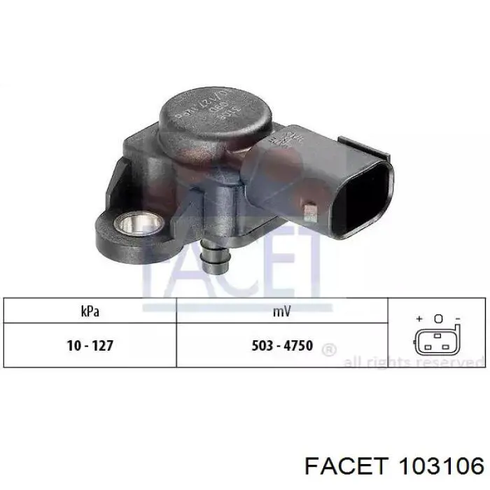 Compre A0051535028 Chrysler Sensor de pressão no coletor de admissão, MAP