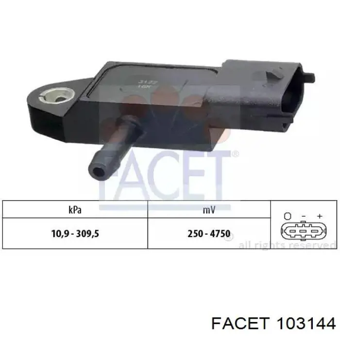 Sensor de pressão no coletor de admissão, MAP MR985032 Mercedes