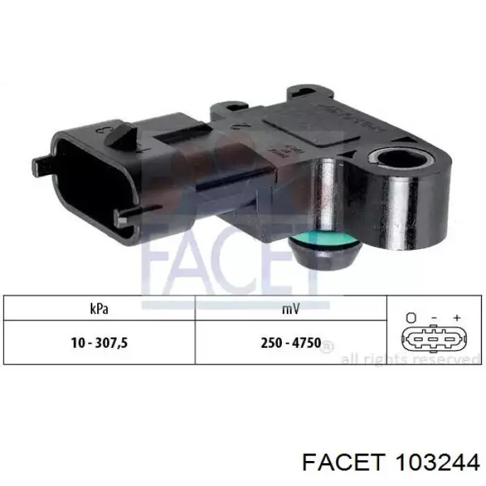 Sensor de pressão no coletor de admissão, MAP EPBMPN3V019Z NGK