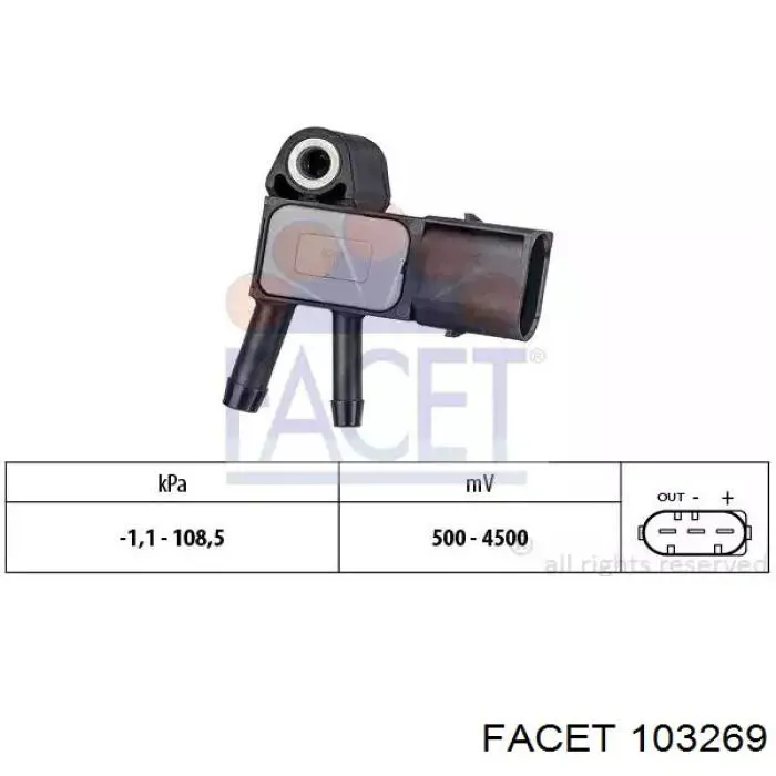 Compre 137403 Huco Sensor de pressão dos gases de escape