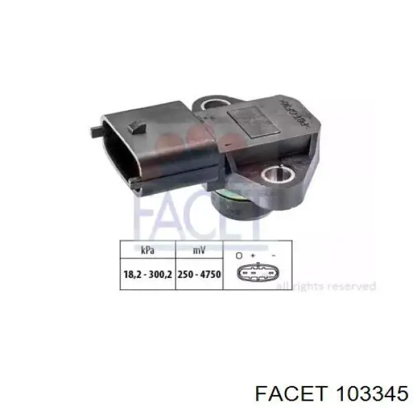 35055 Bremi Sensor de pressão no coletor de admissão, MAP