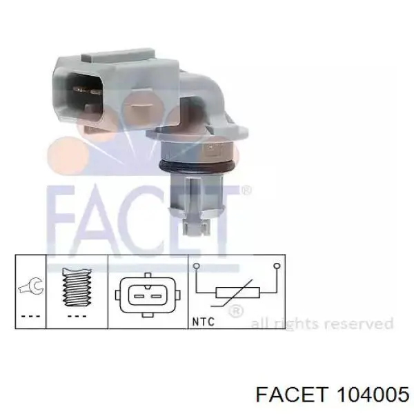 Sensor de temperatura da mistura de ar Facet 104005 preço, a partir de 14,57 USD