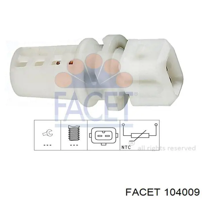 Sensor de temperatura da mistura de ar 905070 Metzger
