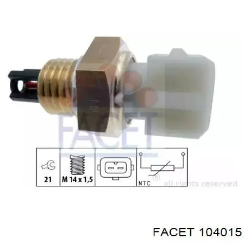Sensor de temperatura da mistura de ar 96253552 APK