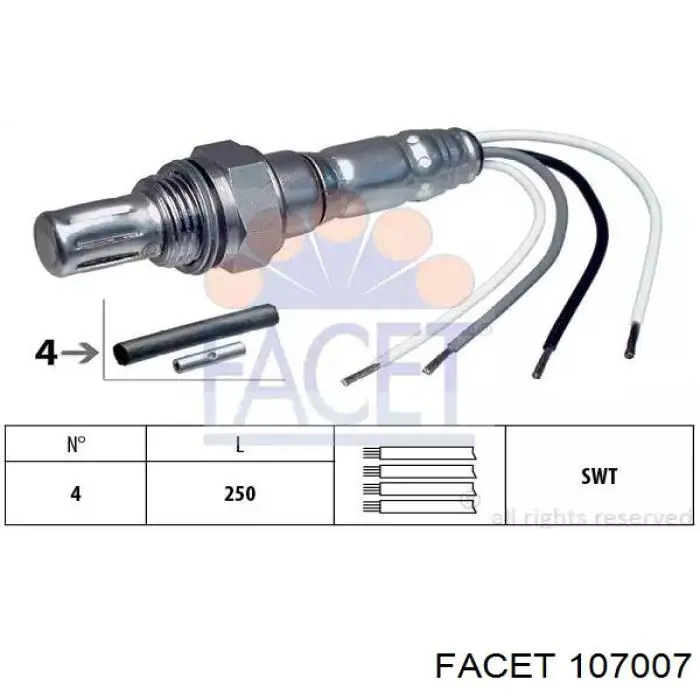 Sonda lambda, sensor de oxigênio Facet 107007 preço, a partir de 58,34 USD