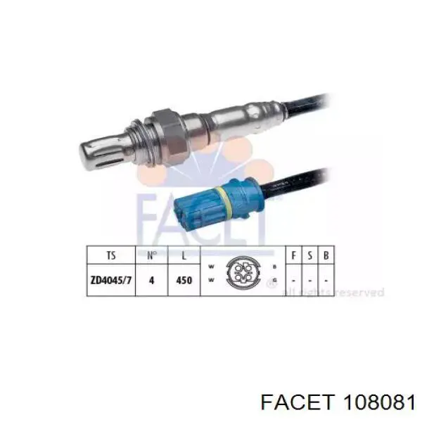 Sonda lambda, sensor de oxigênio 97085 NGK