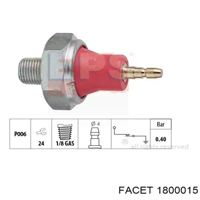 1223 FAE Sensor de pressão de óleo